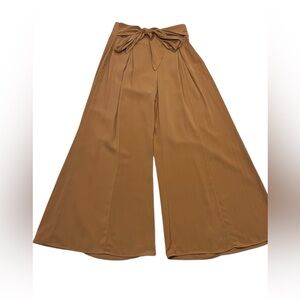 Double Zero Camel Wide Leg Flowy Pants NWOT Size S